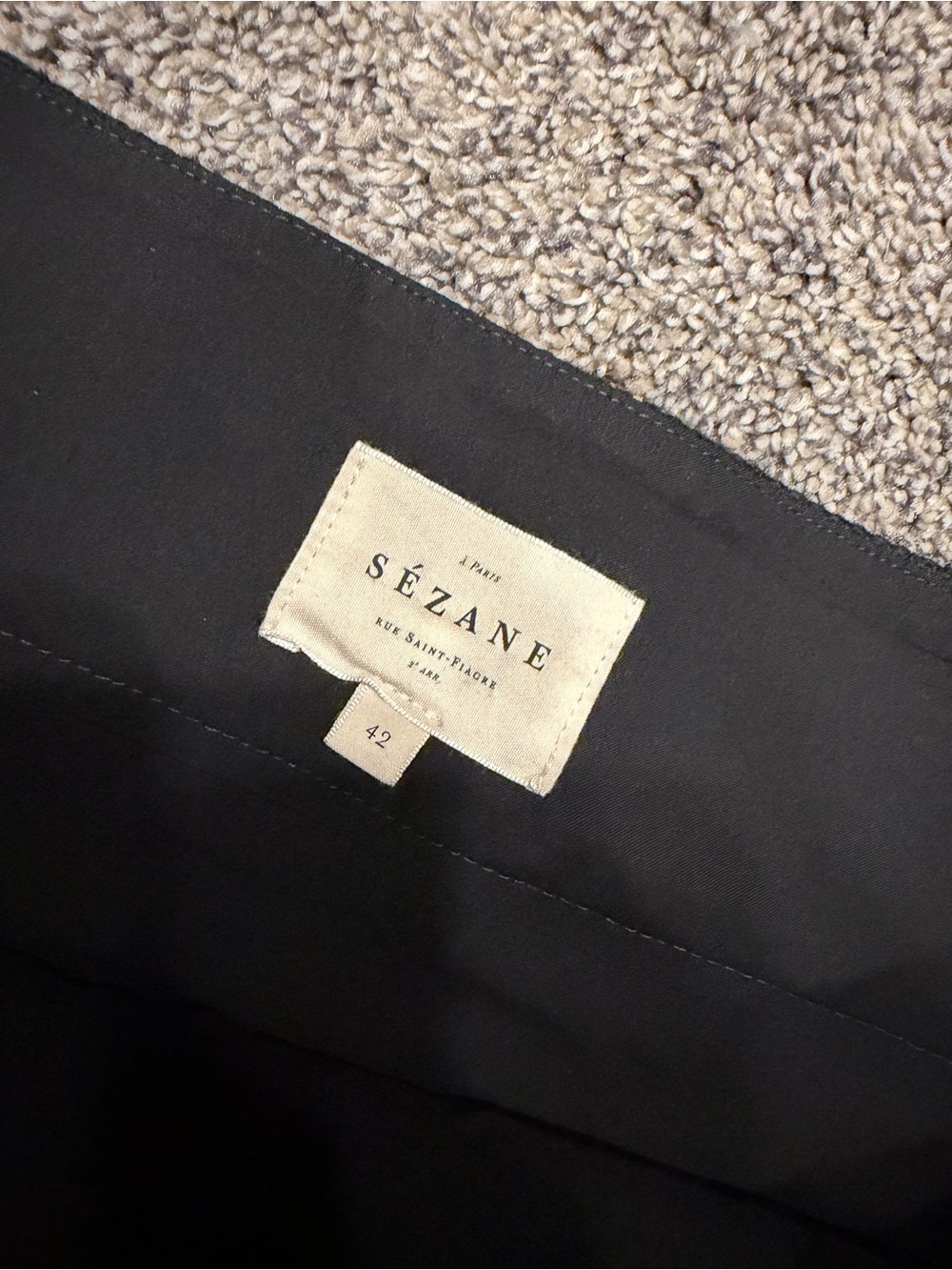 Sezane gillie skirt black size 42 EUC - Picture 5 of 7